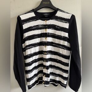 August silk heritage cardigan size Large